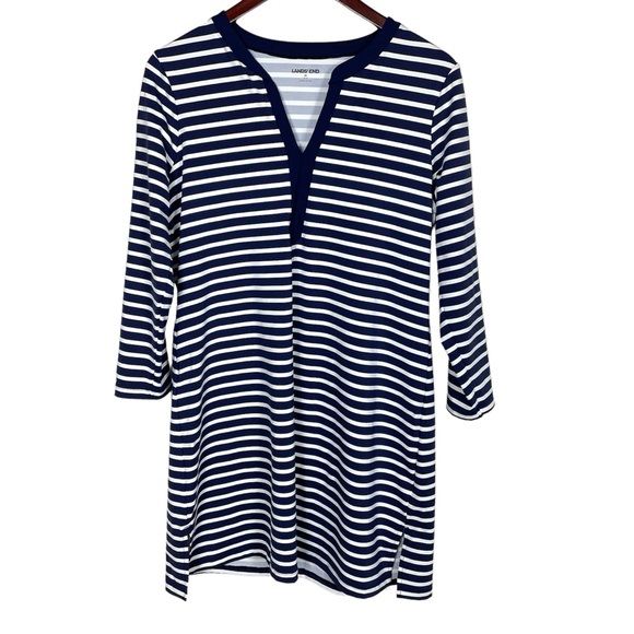 Lands' End Other - Lands' End Striped Swim Cover Up Dress Size M (10-12)